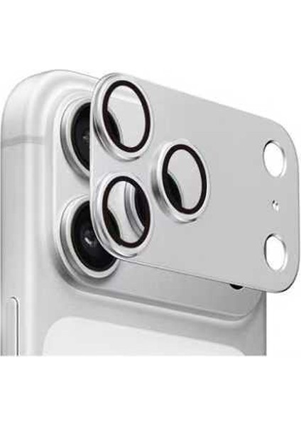 iPhone 17 Pro Zore Cl-20 Kamera Lens Koruyucu - Gümüş