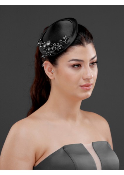 Inci ve Kristal Detaylı Zarif Nikah, Nişan, Davet Kepi