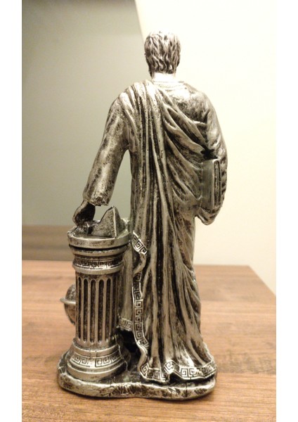 Tasarım Antik Yunan Düşünür Pisagor Biblo 27 cm Ev Dekor Dekoratif Hediyelik modelleri