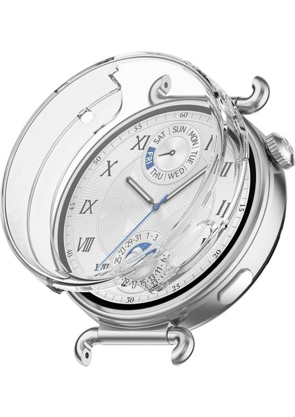 Huawei Gt6 41MM Clear Tpu Şeffaf Silikon Kasa Ekran Koruyucu