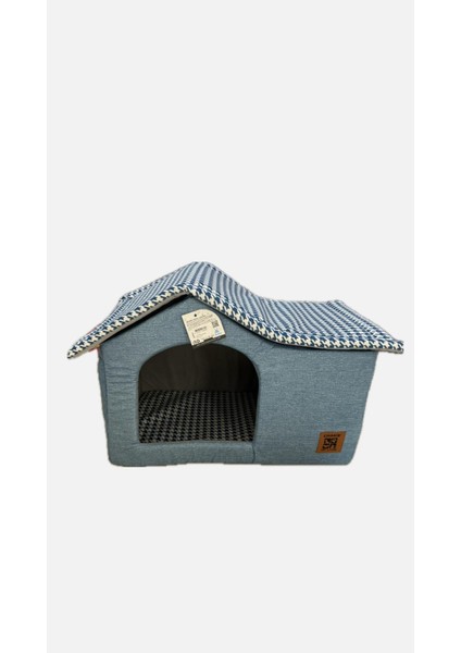 Büyük Çatılı Kulübe Yatak Mavi Ev Desenli fiyatları