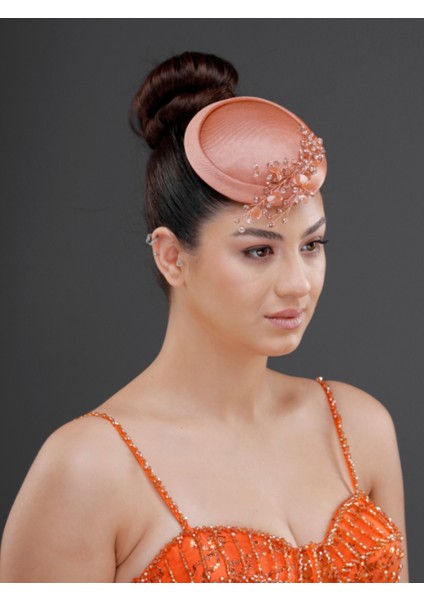 Inci ve Kristal Detaylı Zarif Nikah, Nişan, Davet Kepi