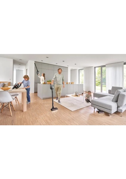 Çift Bataryalı Şarjlı Süpürge Unlimited 8 Gen2 Beyaz BBS8214 +Bosch Mutfak Robotu