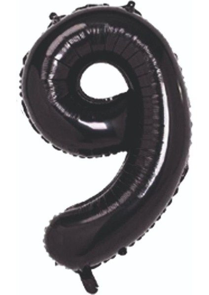 Rakam Grabo Siyah Folyo Balon 34"