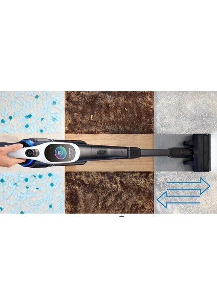 Premium Çift Bataryalı 160DK Temizlik Unlimited 10 Premium BCS104 Şarjlı Dikey Süpürge+ Bosch Serie 4 Mutfak Robotu