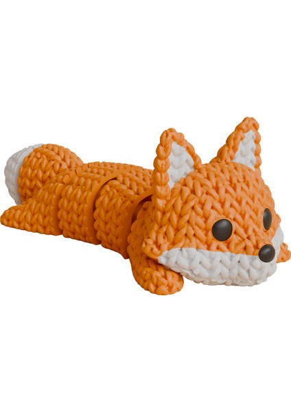 3D Örgü Tilki Anahtarlık