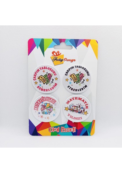 Matematik Dersi Öğrenci Motivayon Rozetleri