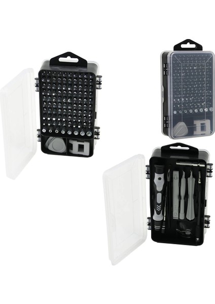 115İN1 Saatçi - Telefoncu Bits Tornavida Seti 98PCS Uç + 1-T.vida Sapı + Telefon Aparatları (5148)