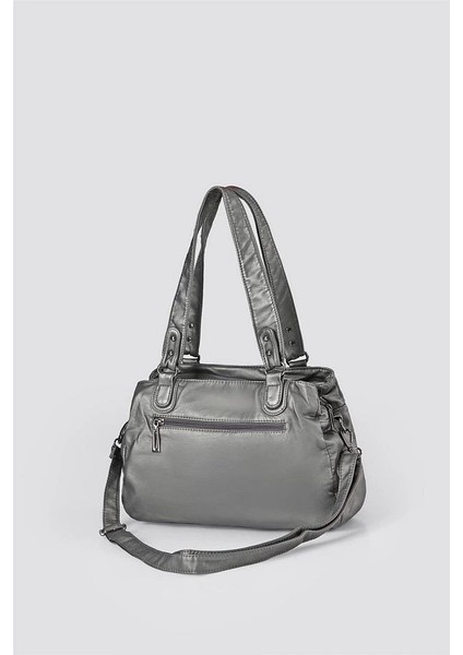 Zuwer Gri Cilt Omuz Çantası modelleri