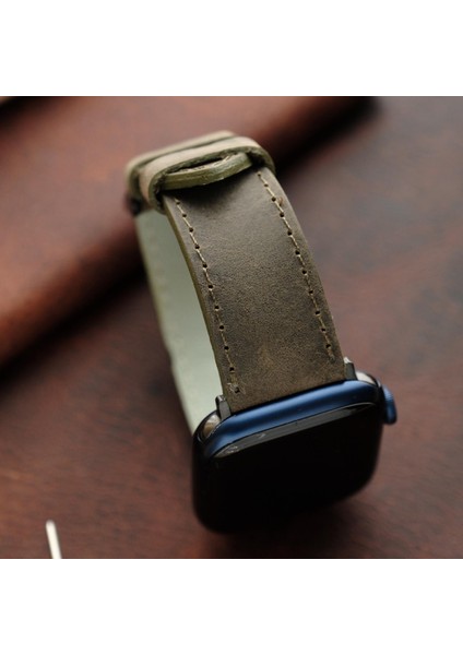 Apple Watch Elit Seri 44-45-46-49(Ultra) Uyumlu Deri Kordon fiyatları