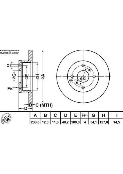 50258 Fren Diski On 4351212250 (2 Adet Fiyatıdır)