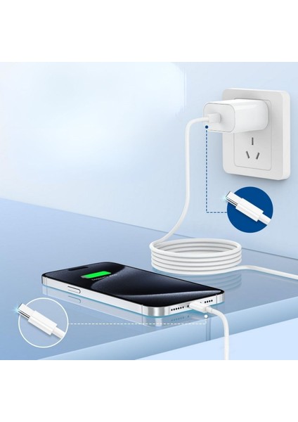 ® Apple 15/15 Pro Type-C To Type-C Hasır Örgü Hızlı Şarj Kablosu (1m) fırsatları