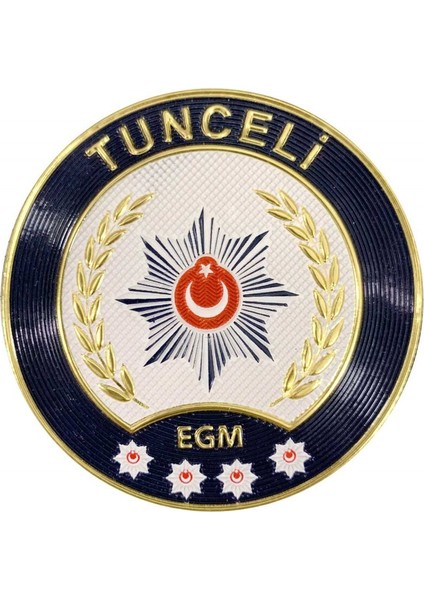 Tunceli Polis Kol Arması 3D Plastik Tpu, Yeni Tip, Cırtlı, Standart Ölçü, 1.sınıf Kalite