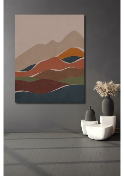Renkli Dağ Manzarası Dekoratif Ahşap Mdf Ev/işyeri Duvar Tablo Dikdörtgen Ev/işyeri Duvar Tablo