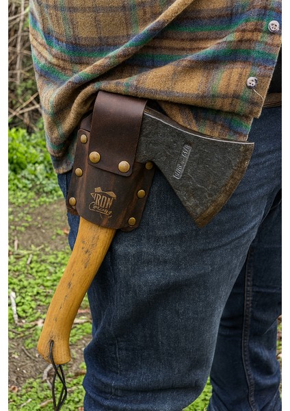 Ironcaravan Deri Balta Askısı-Deri Kamp Balta Taşıma Askısı Küçük ve Orta Tip Baltalar Için fiyatları