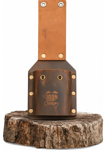 Ironcaravan Deri Balta Askısı-Deri Kamp Balta Taşıma Askısı Küçük ve Orta Tip Baltalar Için indirimleri