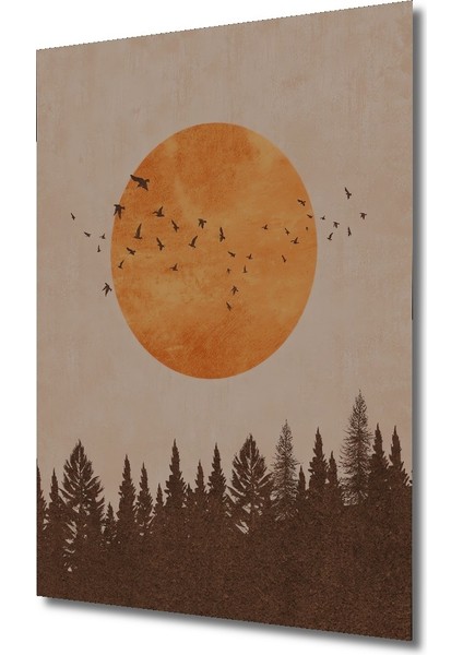 Günbatımı Orman Ahşap Mdf Dekoratif Ev/işyeri Duvar Tablo Dikdörtgen Ev/işyeri Duvar Tablo fiyatları