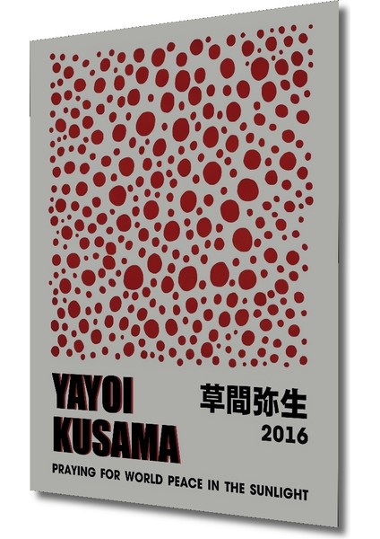 Yayoi Kusama Nokta Sanatı Dekoratif Ahşap Mdf Işyeri Duvar Tablo Dikdörtgen Işyeri Duvar Tablo fiyatları