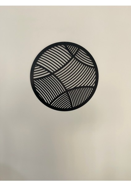 Soyut Desenli Yuvarlak Metal Tablo | Modern Duvar Dekoru fiyatları