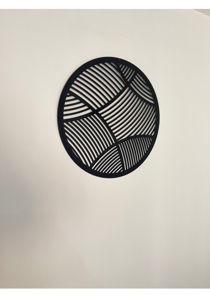 Soyut Desenli Yuvarlak Metal Tablo | Modern Duvar Dekoru modelleri