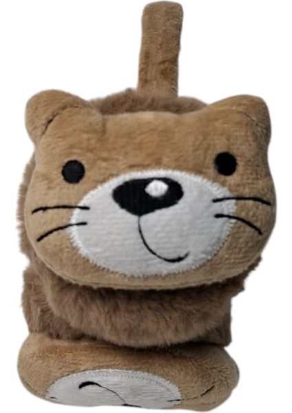 Kepp Model Unisex Çocuk Kahverengi Renk Kedi Figürlü Sıcak Tutan Kışlık Peluş Kulaklık indirimleri