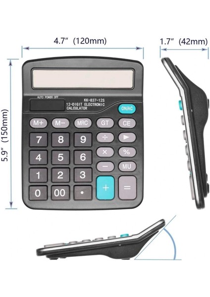 Buffer® Standart Fonksiyonlu 12 Haneli Geniş LCD Ekran,pill Masaüstü Hesap Makinesi indirimleri