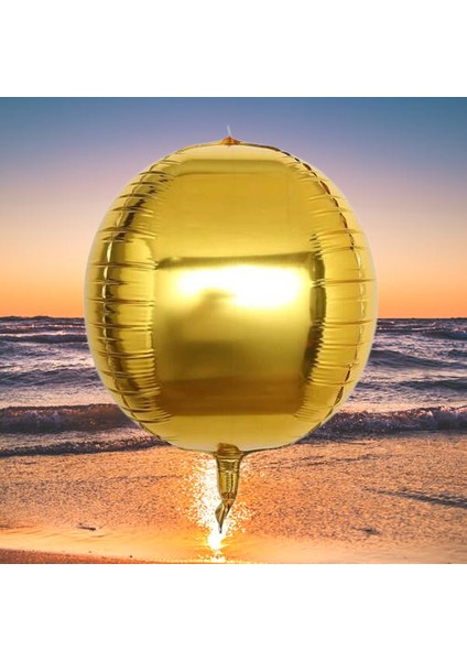 Folyo Balon 22 Inç Küre Altın Gold