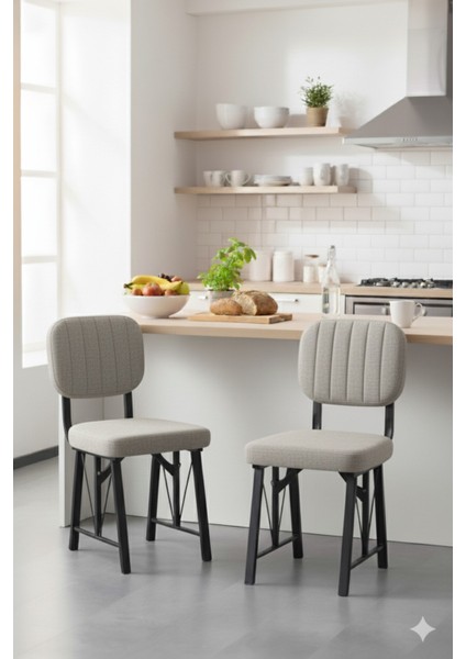 Elfin 70X110CM Sabit Siyah Yemek Masası, Yemek Masası Takımı, Mutfak Masası, 4 Gri Sandalye fiyatları