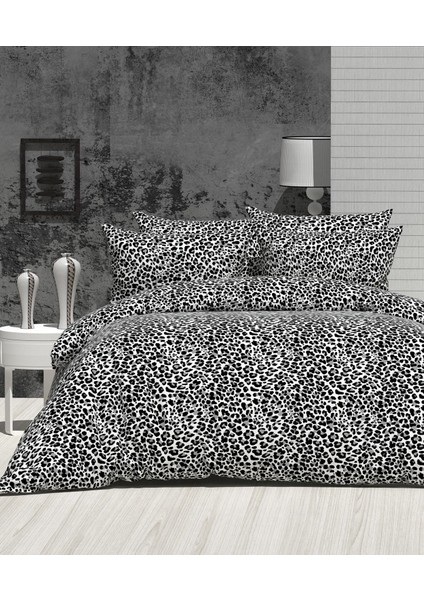 Çift Kişilik Desenli Nevresim Takımı ( Lastikli Çarşaflı)