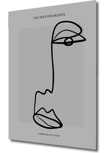 Minimal Çizgi Yüz Dekoratif Ahşap Mdf Ev/işyeri Duvar Tablo Dikdörtgen Ev/işyeri Duvar Tablo fiyatları