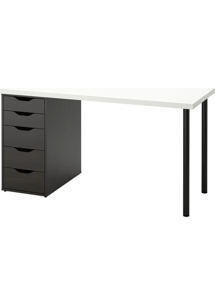 Alex Çalışma Masası Beyaz Venge 140 x 60 cm Lagkapten Adıls