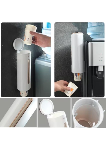 SN-27106 Kendinden Yapışkanlı Plastik - Karton Bardak Dispenseri modelleri