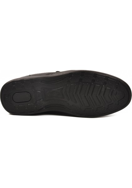 Siyah Kırışık Hakiki Deri Erkek Günlük Ayakkabı Dsn 2035 M indirimleri