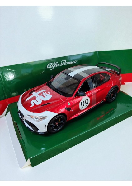 Koleksiyonluk Alfa Romeo Giulia Gta 99 1:18 Ölçek Metal Model Araba 25CM modelleri