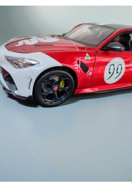 Koleksiyonluk Alfa Romeo Giulia Gta 99 1:18 Ölçek Metal Model Araba 25CM indirimleri