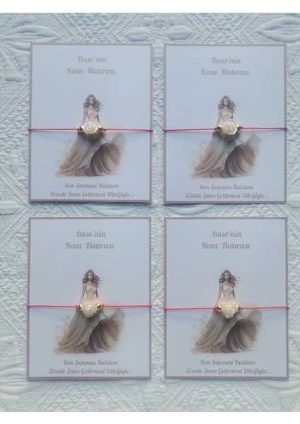 24 Adet Kişiye Özel Gül Inci Model Düğün Nikah Nişan Söz Kına Hatırası Dağıtmalık Hediyelik Bileklik fırsatları