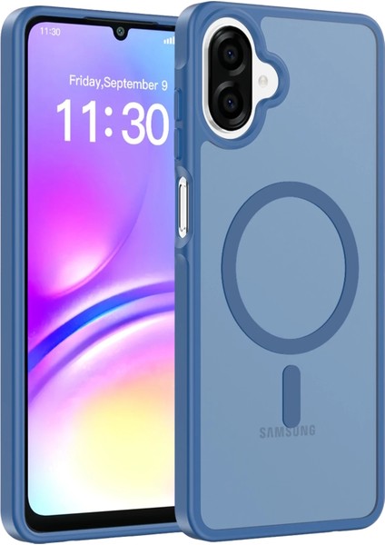 Samsung Galaxy A07 Kılıf Mat Magsafe Şarj Özellikli Darbe Önleyici Hassas Butonlu Buzlu Renkli Arka Kapak