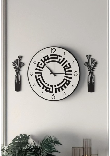 Modern Ahşap Duvar Saati Sağlam **çok Şık** ve Birarada..no:57 indirimleri