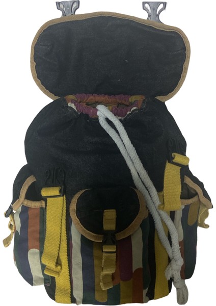 Kaliteli Tek Gözlü Vintage Disayn Unisex Sırt Günlük Okul Gezi Kamp Trekking Çantası Kc Ahtapot Bag