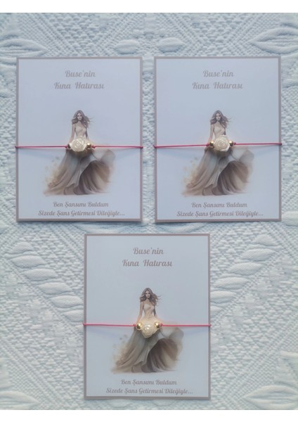 48 Adet Kişiye Özel Gül Inci Model Düğün Nikah Nişan Söz Kına Hatırası Dağıtmalık Hediyelik Bileklik modelleri