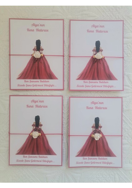 100 Adet Kişiye Özel Gül Inci Model Düğün Nikah Nişan Söz Kına Hatırası Dağıtmalık Hediyelik Bileklik fırsatları