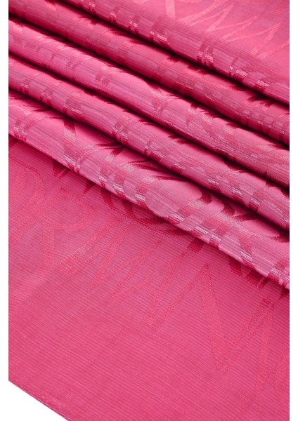 Imza Monogram Bordo Shiny Jakar Şal 70X200