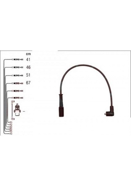 Mtxdpn Buji Kablosu Palio-Palio Weekend-Siena 1.4ie 8V El Karbüratörlü