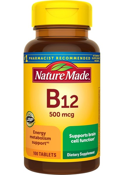 Vitamin B12 500 Mcg 100 Tablets