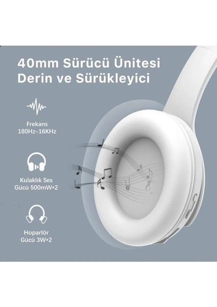 Bix Bh2-Ig Buz Grisi Soundcraft Bh2 Katlanabilir Kulaküstü Kablosuz Kulaklık fırsatları