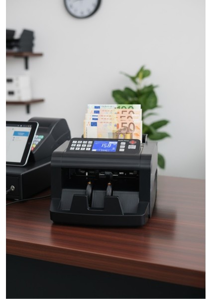 Psm 606 Karışık Para Sayma Makinesi, Tl ve Euro Karışık Sayım - Dolar ve Sterlin Adet Sayım Müşteri Ekran