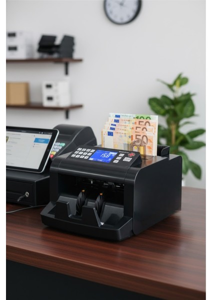 Psm 606 Karışık Para Sayma Makinesi, Tl ve Euro Karışık Sayım - Dolar ve Sterlin Adet Sayım Müşteri Ekran modelleri