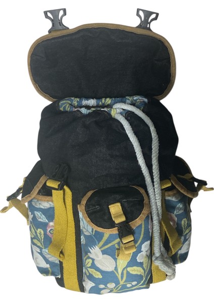 Kaliteli Tek Gözlü Vintage Disayn Unisex Sırt Günlük Okul Gezi Kamp Trekking Çantası Kc Ahtapot Bag