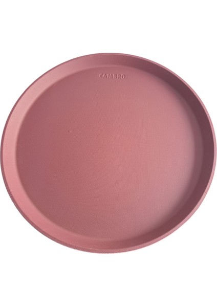 Camtread Burgundy Yuvarlak Kaymaz Tepsi 35,5 cm