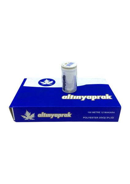 12 Parça Beyaz 100 Mt Dikiş İplik (4915) fiyatları